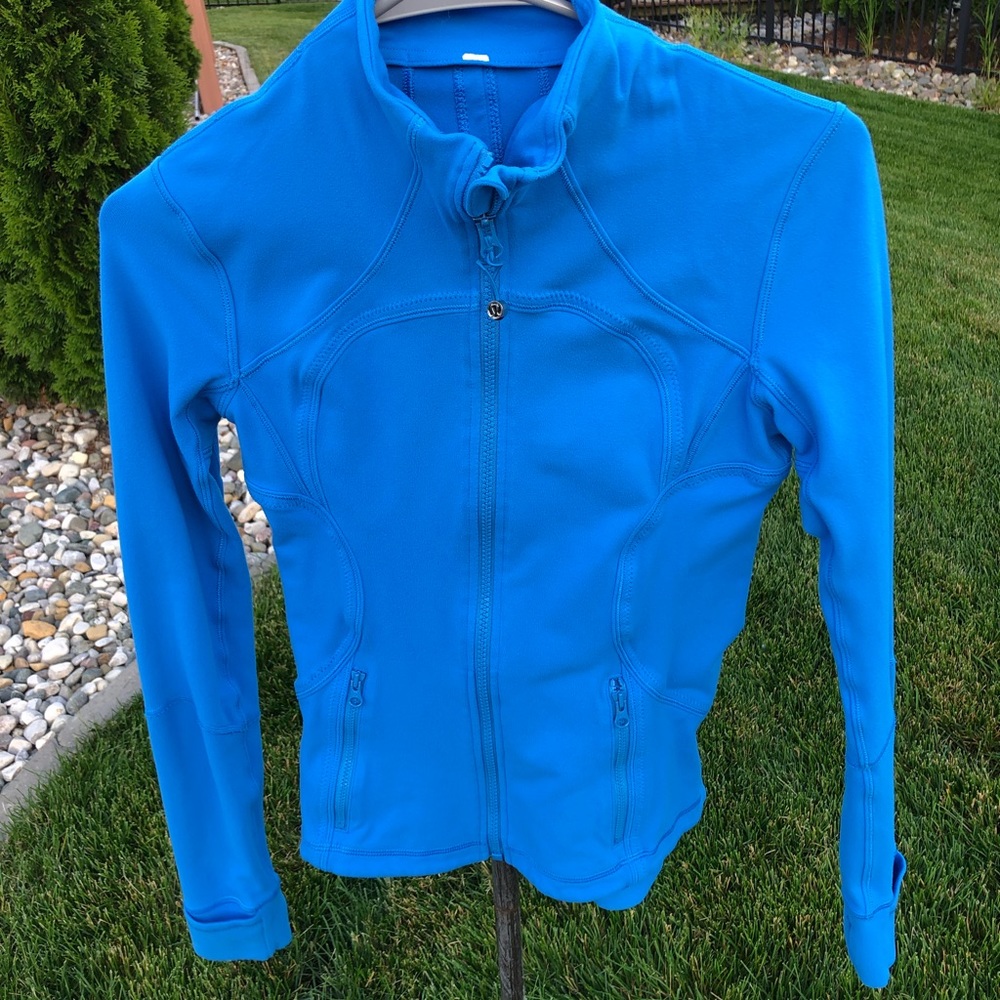 Blue lululemon zip up jacket